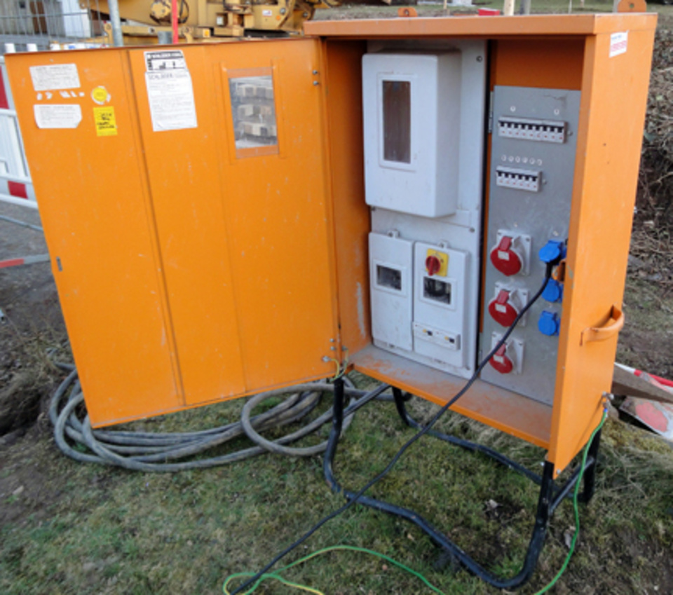 Baustromkasten bei Elektroinstallation Jens Heidrich in Zwönitz